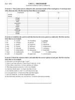 Bài tập tự luận và trắc nghiệm tiếng anh 11 HK1 - Có đáp án chi tiết