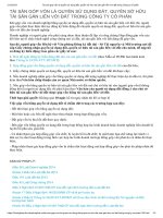 Tài sản góp vốn là quyền sử dụng đất, quyền sở hữu tài sản gắn liền với đất trong công ty cổ phần