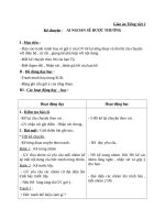 Giáo án Tiếng Việt 2 tuần 30 bài: Kể chuyện  Ai ngoan sẽ được thưởng