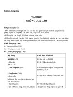 Giáo án Tiếng Việt 2 tuần 29 bài: Tập đọc  Những quả đào