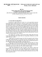 ĐỀ ÁN Tăng cường công tác đào tạo theo nhu cầu xã hội trong lĩnh vực du lịch đến năm 2025