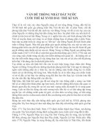 VẤN ĐỀ THỐNG NHẤT ĐẤT NƯỚC CUỐI THẾ KỈ XVIII ĐẦU THẾ KỈ XIX