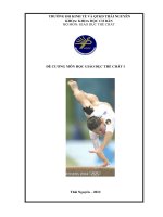 ĐỀ CƢƠNG MÔN HỌC GIÁO DỤC THỂ CHẤT I