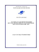 Tác động của quy mô doanh nghiệp đến tăng trưởng kinh tế của 63 tỉnh thành việt nam giai đoạn 2009   2019 