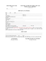 Biên bản lấy lời khai  tai nạn lao động