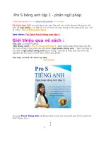 Pro s tiếng anh tập 1