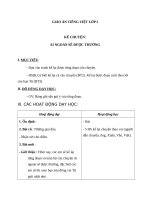 Giáo án Tiếng Việt 2 tuần 30 bài: Kể chuyện  Ai ngoan sẽ được thưởng