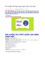 Ôn luyện thi thpt quốc gia môn sinh học