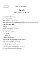 Giáo án Tiếng Việt 2 tuần 29 bài: Tập viết  Chữ hoa A (kiểu 2)