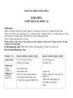 Giáo án Tiếng Việt 2 tuần 29 bài: Tập viết  Chữ hoa A (kiểu 2)