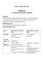 Giáo án Tiếng Việt 2 tuần 30 bài: Chính tả (Nghe  viết)  Ai ngoan sẽ được thưởng, phân biệt TRCH, ÊTÊCH