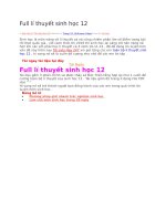 Full lí thuyết sinh học 12