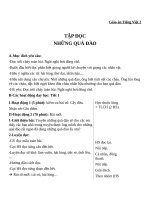 Giáo án Tiếng Việt 2 tuần 29 bài: Tập đọc  Những quả đào