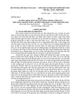 ĐỀ ÁN TUYỂN CHỌN, ĐÀO TẠO TÀI NĂNG TRONG LĨNH VỰC THỂ THAO THÀNH TÍCH CAO ĐẾN NĂM 2030 VÀ TẦM NHÌN ĐẾN 2035