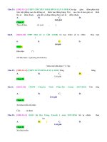 D03   chứng minh, tính giá trị của biểu thức đại số tổ hợp có sử dụng nhị thức newton   muc do 2 