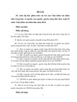 TIỂU LUẬN LUẬT HIẾN PHÁP: Anh chị hãy phân tích vai trò của Viện kiểm sát nhân dân trong bảo vệ quyền con người, quyền công dân theo Luật tổ chức Viện kiểm sát nhân dân năm 2014.