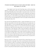 Ứng dụng  hệ thống quản lý chất lượng toàn diện – TQM vào hoạt động của tổ chức 