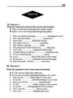 Ebook Bài tập ngữ pháp tiếng Anh căn bản: Phần 2