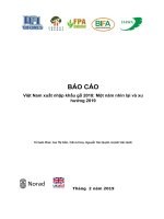 Báo cáo xuất nhập khẩu gỗ Việt Nam 2018: Một năm nhìn lại và xu hướng 2019