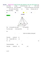 D03   khoảng cách từ một điểm đến một mặt phẳng   muc do 4 