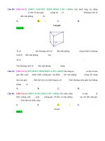 D04   các bài toán khác(góc, khoảng cách,   ) liên quan đến thể tích khối đa diện   muc do 2 