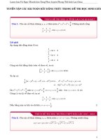 BẤT ĐẲNG THỨC TRONG các đề THI HSG cấp TỈNH năm 2016 2017 2018