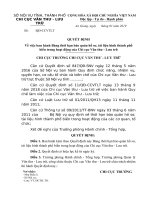 Quyết định ban hành bảng thời hạn bảo quản hồ sơ, tài liệu hình thành phổ biến tại Chi cục Văn thư  Lưu trữ