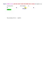 D03   giải phương trình bằng cách biến đổi tương đương hoặc  hệ quả   muc do 2 