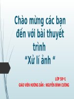 GIÁO TRÌNH XỬ LÝ ẢNH