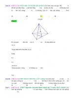 D03   khoảng cách từ một điểm đến một mặt phẳng   muc do 3 