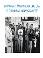 Phong cách ứng xử, ngoại giao của Chủ tịch Hồ Chí Minh