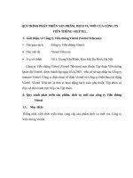 QUI TRÌNH PHÁT TRIỂN sản PHẨM, DỊCH vụ mới của CÔNG TY VIỄN THÔNG VIETTEL