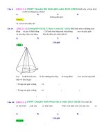 D01   bài toán sử dụng định nghĩa, tính chất, vị trí tương đối   muc do 1 