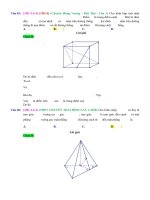 D04   các bài toán khác(góc, khoảng cách,   ) liên quan đến thể tích khối đa diện   muc do 4 