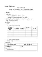 Giáo án Tiếng Việt 2 tuần 28 bài: Luyện từ và câu  Mở rộng vốn từ: Từ ngữ về cây cối, đặt và trả lời câu hỏi Để làm gì? Dấu chấm, dấu phẩy