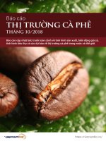 Báo cáo thị trường cà phê THÁNG 10/2018