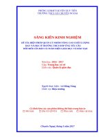 BIỆN PHÁP QUẢN LÝ NHẰM NÂNG CAO CHẤT LƯỢNG DẠY VÀ HỌC Ở TRƯỜNG THCS ĐÁP ỨNG YÊU CẦU ĐỔI MỚI CĂN BẢN VÀ TOÀN DIỆN GIÁO DỤC VÀ ĐÀO TẠO