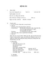 bệnh án sản khoa chửa ngoài tử cung