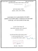 Giải pháp cây xanh trong tổ chức không gian kiến trúc cảnh quan tuyến phố láng hạ   lê văn lương thành phố hà nội (tt) 