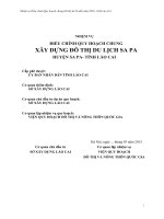 NHIỆM VỤ ĐIỀU CHỈNH QUY HOẠCH CHUNG XÂY DỰNG ĐÔ THỊ DU LỊCH SA PA HUYỆN SA PA- TỈNH LÀO CAI