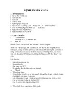 bệnh án sản khoa chửa ngoài tử cung