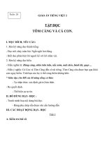 Giáo án Tiếng Việt 2 tuần 26 bài: Tập đọc  Tôm Càng và Cá Con