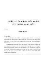 HUẤN LUYỆN NORON điều KHIỂN bù CÔNG SUẤT TRÊN MẠNG điện