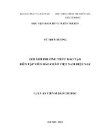 ĐỔI MỚI PHƯƠNG THỨC ĐÀO TẠO BIÊN TẬP VIÊN BÁO CHÍ Ở VIỆT NAM HIỆN NAY