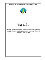 TÀI LIỆU Hội nghị trực tuyến triển khai công tác phòng, chống dịch bệnh động vật vụ Thu Đông và ngăn chặn bệnh Dịch tả lợn Châu Phi xâm nhiễm vào Việt Nam