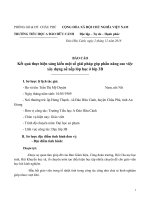 skkn một số giải pháp góp phần nâng cao việc xây dựng nề nếp lớp học ở lớp 3 