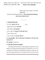 skkn một số biện pháp bồi dưỡng học sinh chưa hoàn thành ở lớp 3 