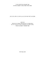 BÁO CÁO ĐÁNH GIÁ TÁC ĐỘNG MÔI TRƯỜNG VÀ XÃ HỘI (ESIA) DỰ ÁN: CẢI TẠO VÀ NÂNG CẤP HỒ BAN, XÃ TIÊN LƯƠNG, HUYỆN CẨM KHÊ – TỈNH PHÚ THỌ