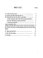 skkn một số BIỆN PHÁP PHỤ đạo học SINH CHƯA HOÀN THÀNH lớp 1 