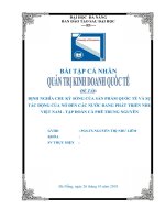 Ðịnh nghĩa chu kỳ sống của sản phẩm quốc tế và sự tác ðộng của nó ðến các nước ðang phát triển nhý việt nam   tập ðoàn cà phê trung nguyên 